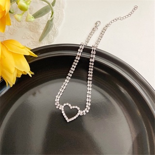 VÒNG CỔ CHOKER TRÁI TIM ĐÁ PHA LÊ