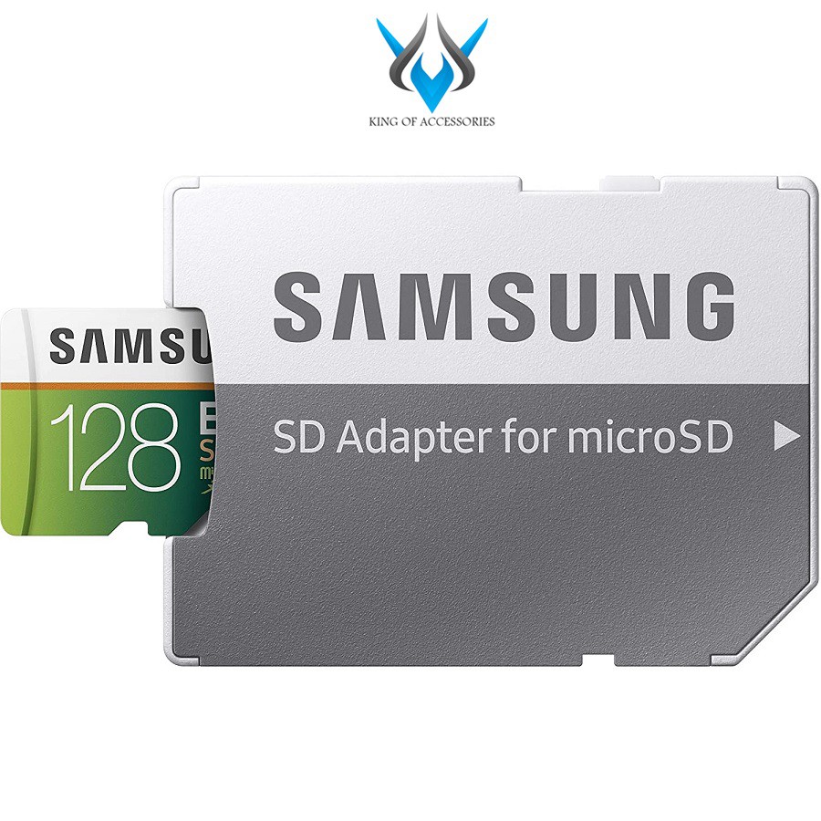 Thẻ nhớ MicroSDXC Samsung EVO Select 128GB U3 4K 100MB/s kèm Adapter - Không Box (Xanh)