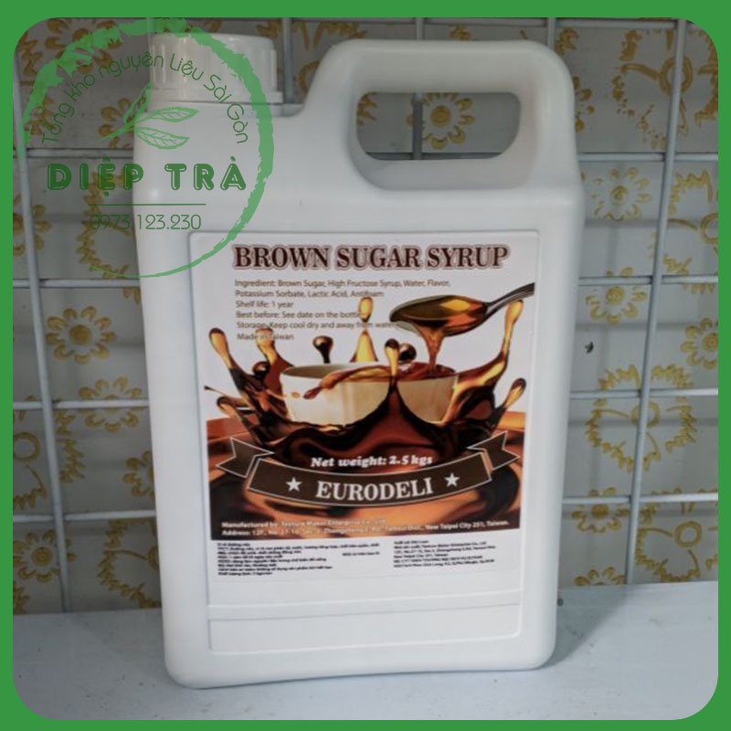 Siro Đường Đen Đài Loan EuroDeli 2,5kg