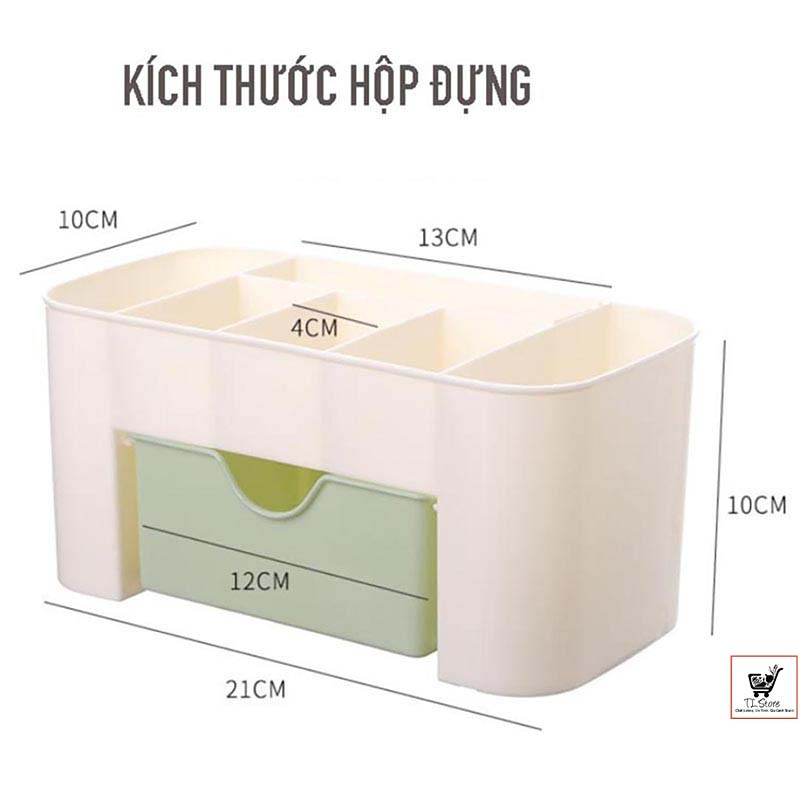 Hộp để đồ trang điểm mỹ phẩm đa năng cao cấp, có ngăn kéo (Kệ Mỹ Phẩm)