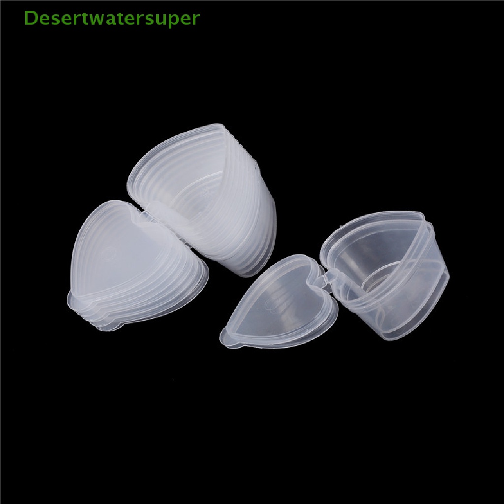 Set 10 Hộp Nhựa 50ml Đựng Chất Nhờn Ma Quái Đồ Chơi Slime