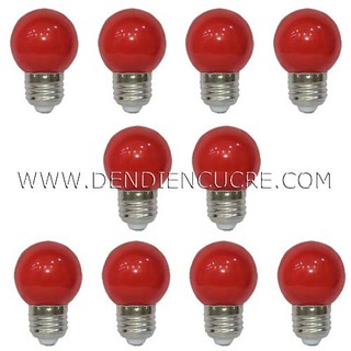 Combo 10 Bóng Đèn Led búp chanh 3W màu ĐỎ