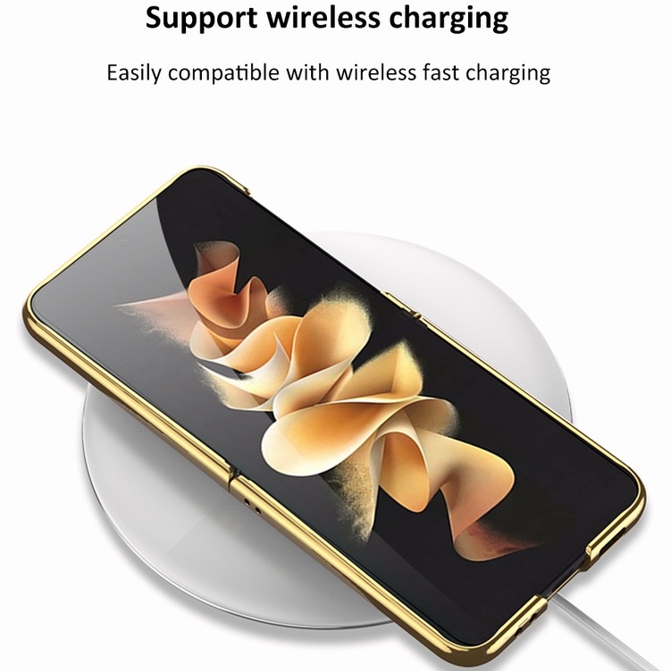 Ốp lưng Samsung Galaxy Z Flip 4 5G ốp điện thoại Z Flip4 ốp ZFlip 4 case F7210 casing Ốp Điện Thoại Da Màu Trơn Cao Cấp Bảo Vệ Cho ZFlip4