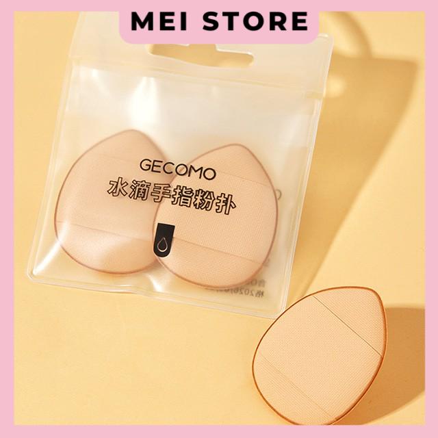 Bộ 2 Mút Trang Điểm Gecomo Cỡ Nhỏ Dùng Để Trang Điểm Ướt Và Khô Tiện Lợi