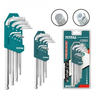 Bộ lục giác total bộ chìa lục giác thường - bi - bông