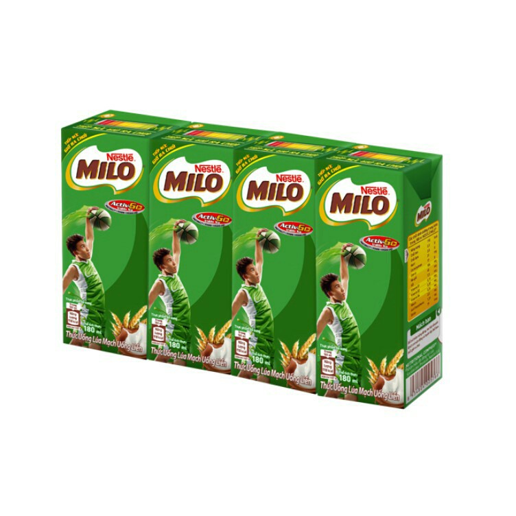 Lốc 4 hộp sữa milo to 180ml - ảnh sản phẩm 1