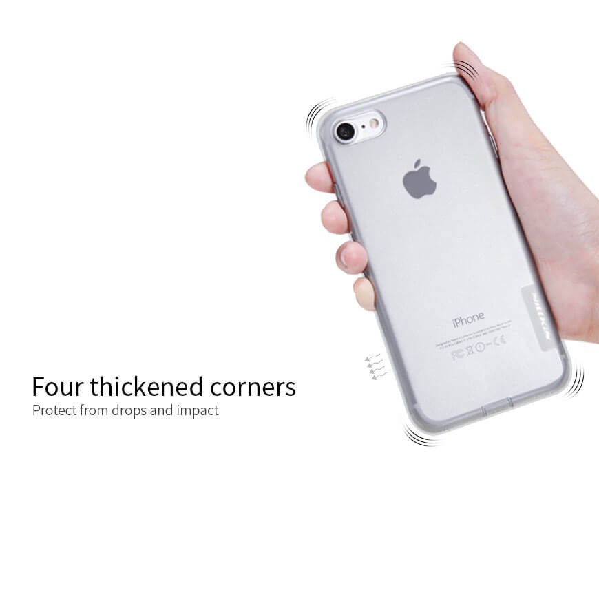 Ốp lưng dẻo cho iPhone SE 2020 / iPhone 7 / iPhone 8 hiệu Nillkin mỏng 0.6mm, chống trầy xước - Hàng chính hãng