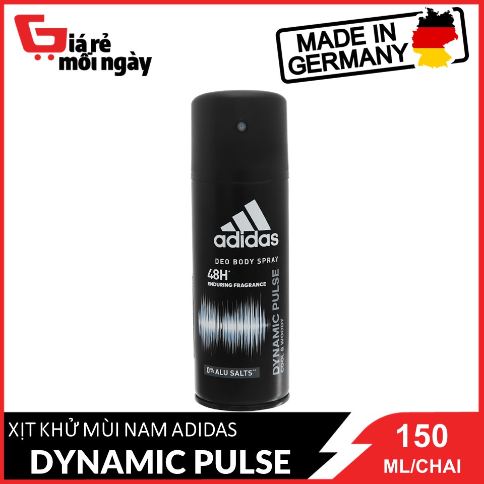 Xịt Khử Mùi Toàn Thân Nam Adidas Ngăn Mồ Hôi Dynamic Pulse 150ml