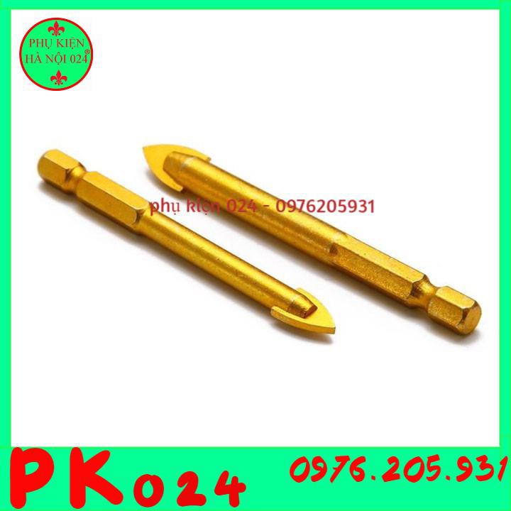 Bộ 6 Mũi Khoan Tam Giác Mạ Titan Khoan Tường - Thủy Tinh - Bê Tông Đa Chức Năng từ 4-12mm