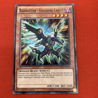 [Thẻ Bài Yugioh Chính Hãng] Raidraptor - Vanishing Lanius