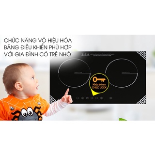 Bếp từ đôi lắp âm Kangaroo KG498N cao cấp