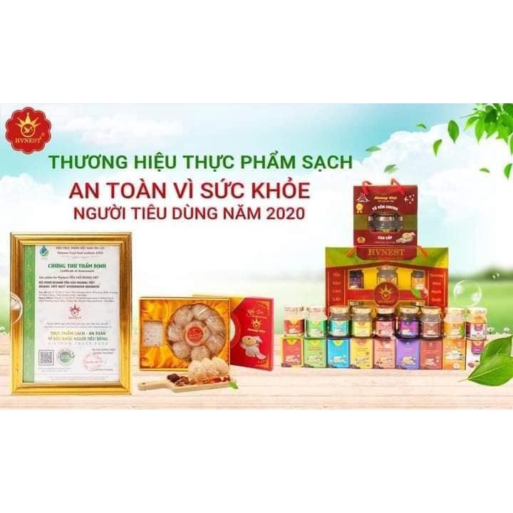 Yến chưng sẵn HVNEST chuẩn Khánh Hòa 9 vị có sẵn, thể tích 70ml