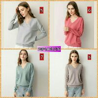 [ Hàng mới về 15/10] - Áo len tim dài tay cổ chữ V( Hàng Quảng Châu)