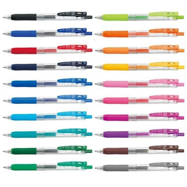 Bút bi gel Zebra Sarasa Clip  Nhật Bản 0.3,Bút viết êm ,màu mực tươi sáng