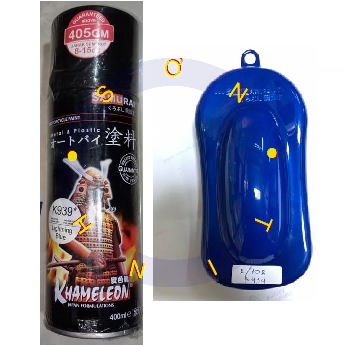 Samurai K939 màu Xanh Dương Nhạt Kawa Kawasaki .