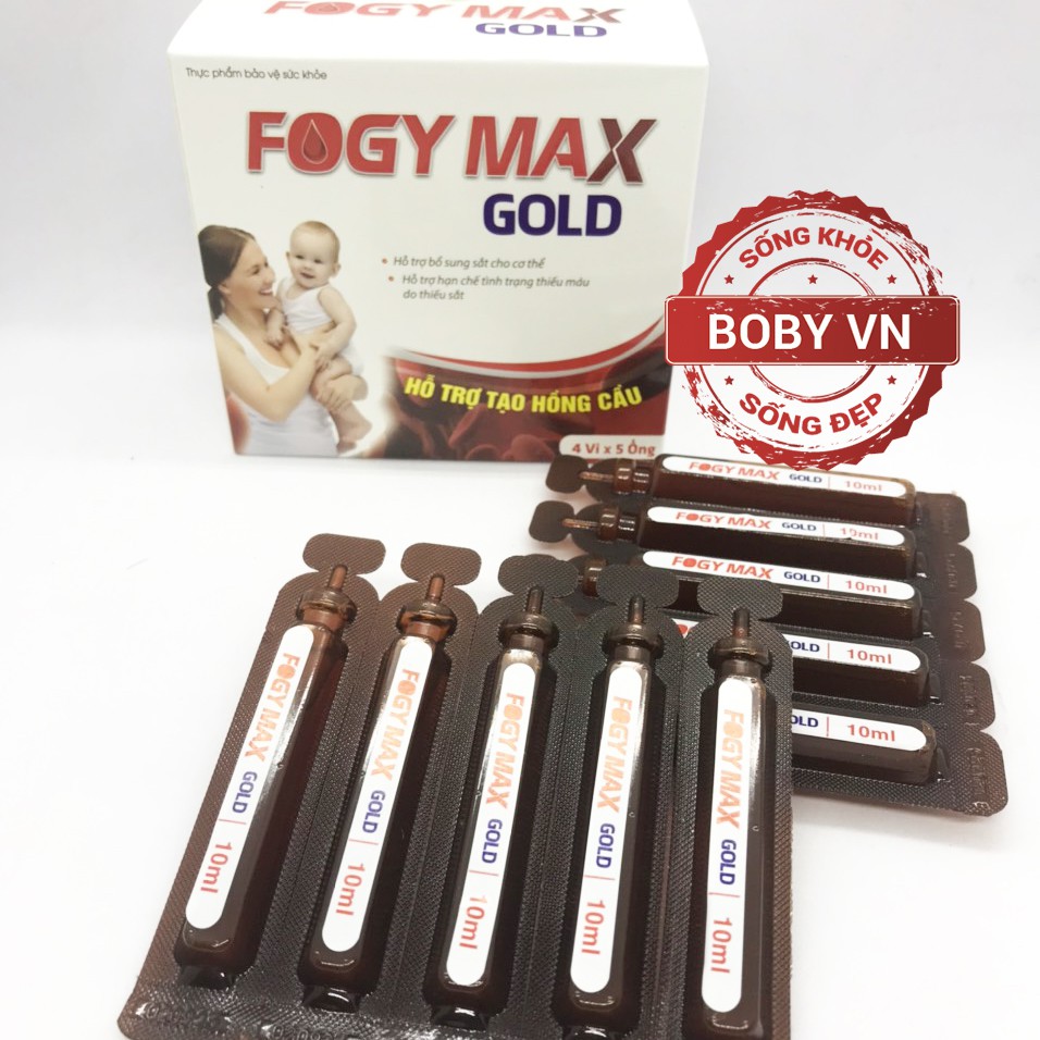 Fogy Max Gold - Sắt nước cho bà bầu 20 ống