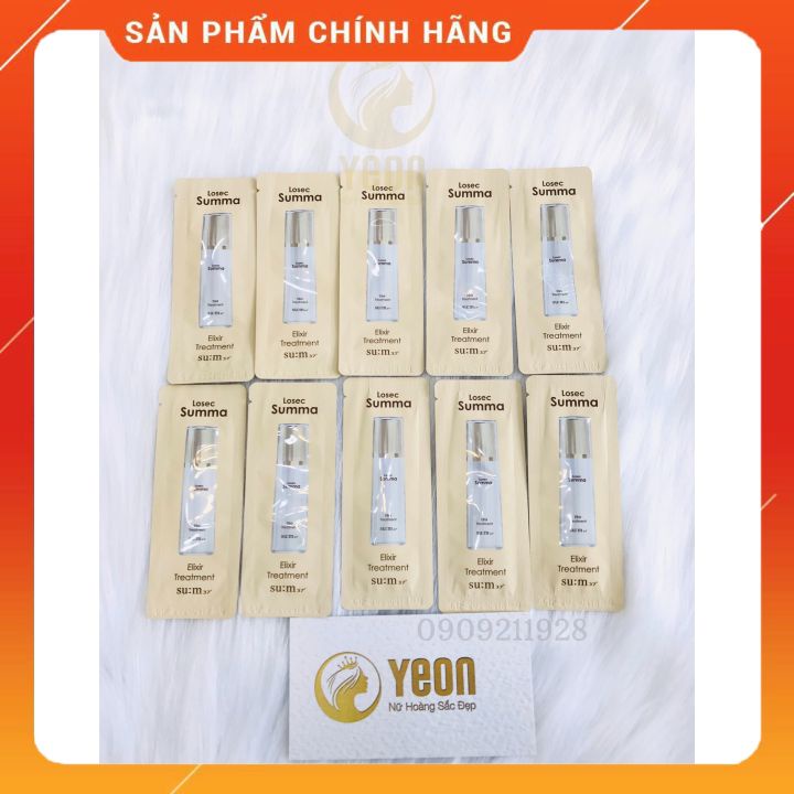 Combo 10 gói dưỡng trắng Sum Losec Summa Elixir Treatmet