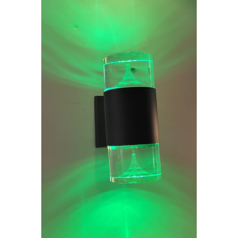 Đèn treo tường,cột 3 chế độ  đổi màu trang trí ngoài trời-trong nhà -12w-phi 90