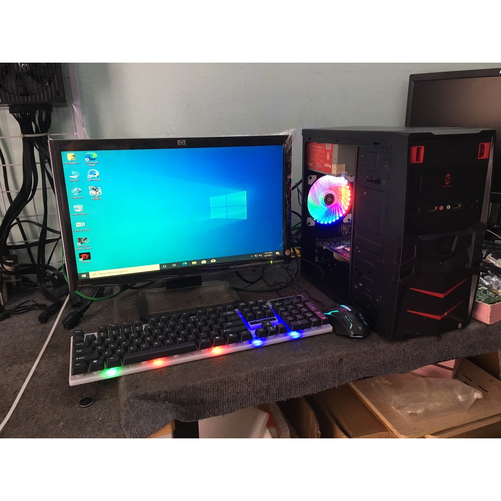 Bộ máy tính dùng Văn phòng, Học tập gắn ổ SSD mới siêu nhanh_ tặng phím chuột có bảo hành