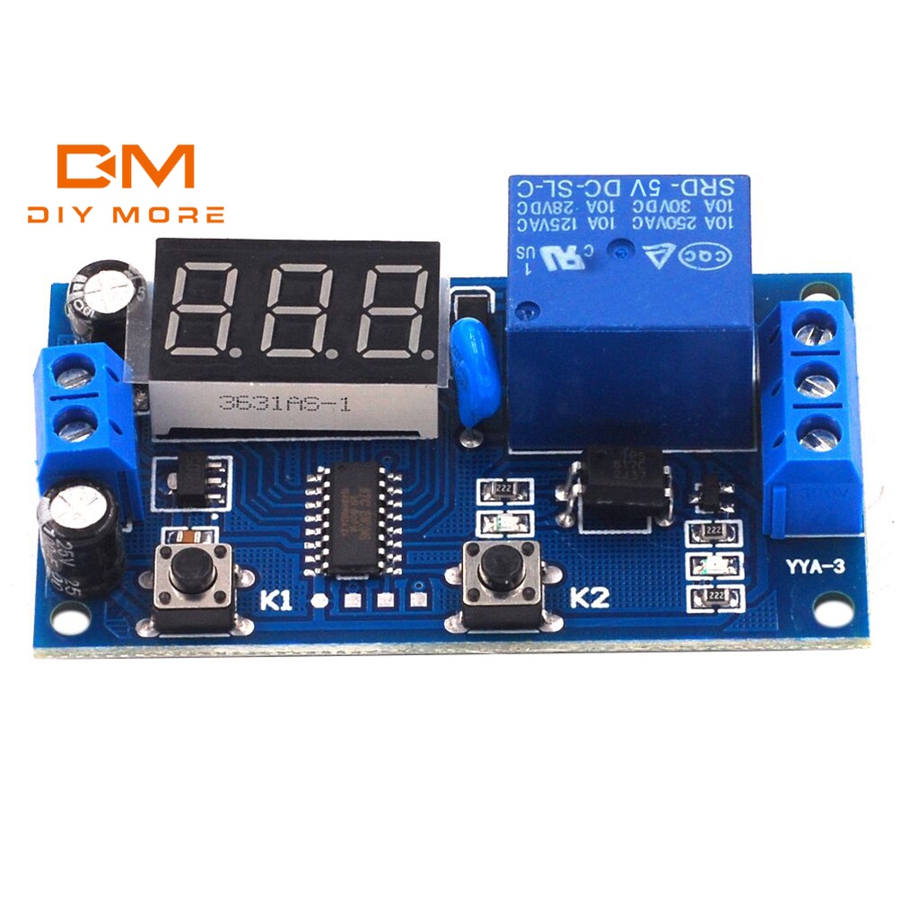 DIYMORE Mô đun rơ le công tắc hẹn giờ 12v chuyên dụng