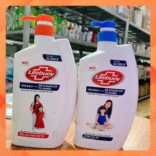 sữa tắm gội lifebuoy màu xanh đỏ chính hãng 833ml