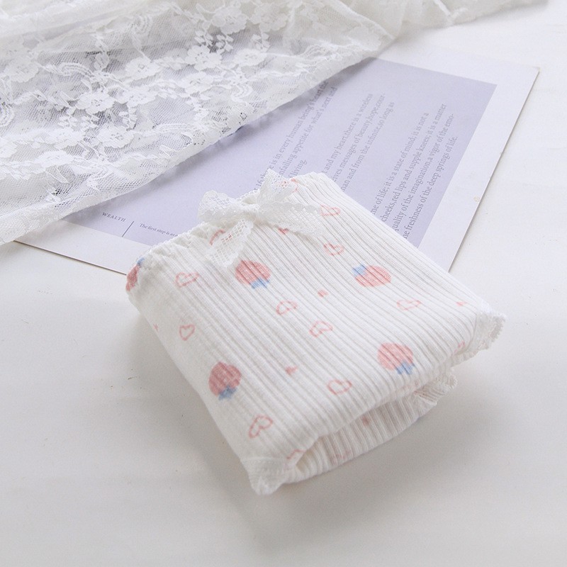 Strawberry Printed Cotton Women Underwear Elastic Breathable Panties Girls | BigBuy360 - bigbuy360.vn