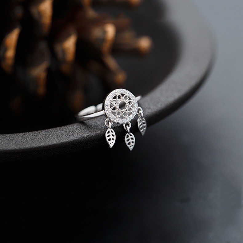Nhẫn bạc 925 Dream Catcherr xinh xắn lạ mắt thu hút Dế Bạc - N4958