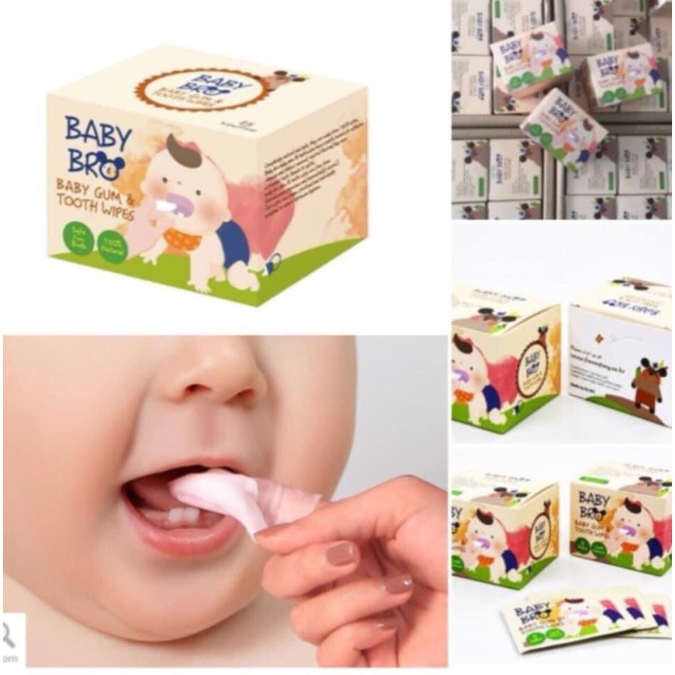 Gạc Vệ Sinh Răng Miệng Trẻ Em Baby Bro - Rơ Lưởi