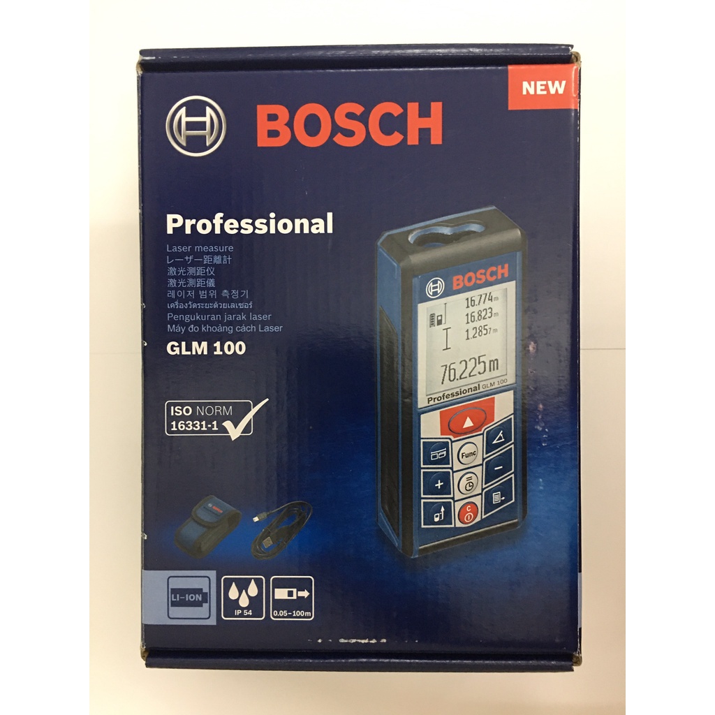 Máy đo khoảng cách laser Bosch GLM 100 Professional