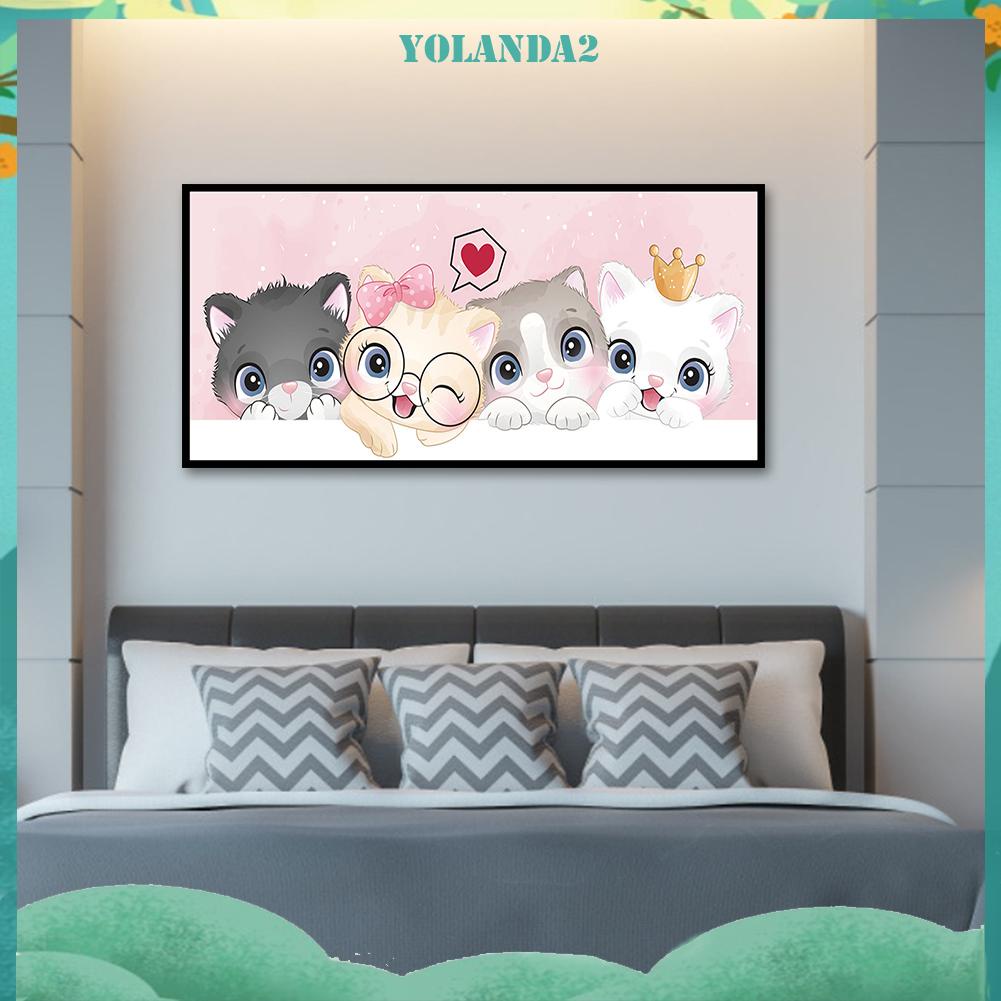 Tranh thêu chữ thập hình mèo con 11CT toàn bộ