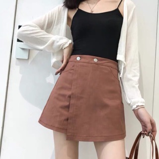 Quần giả chân váy đính 2 cúc