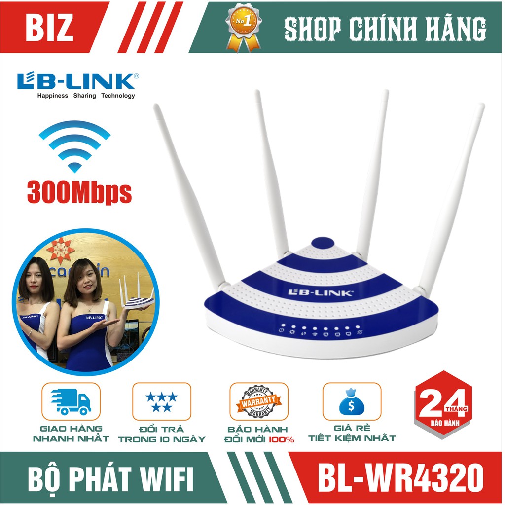 Bộ phát router wifi LB-LINK BL-WR4320 Chính hãng - Bảo hành 24 tháng!!!