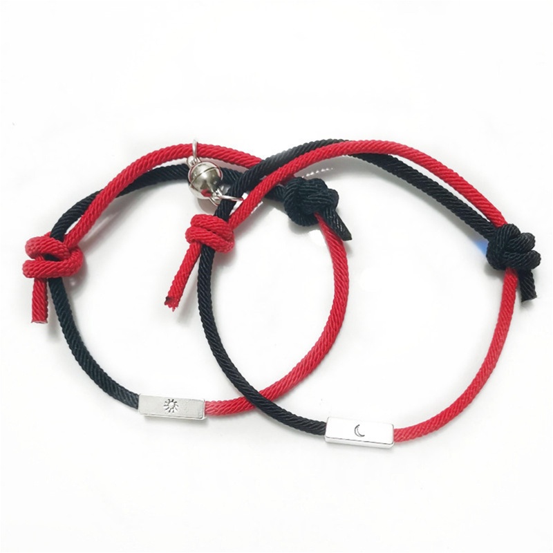 Flgo Set 2 Vòng Tay Cặp Đôi Mặt Trời Và Mặt Trăng Thời Trang Quyến Rũ