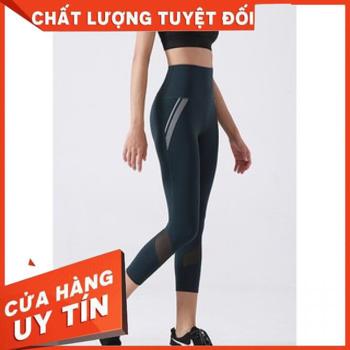 Quần thể thao nữ lửng bó sát co giãn thời trang - Đồ tập Gym, Aerobic, Yoga co giãn, nhanh khô, thoải mãi luyện tập