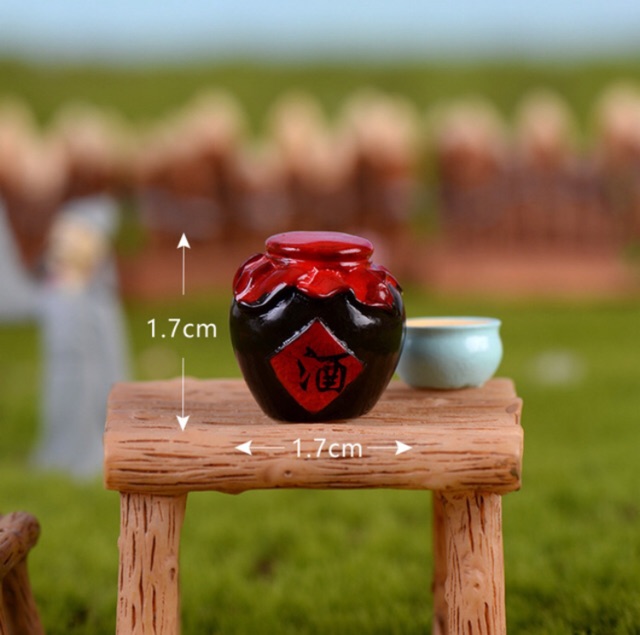 Combo Bình Rượu Và Chén Rượu Trang Trí Terrarium