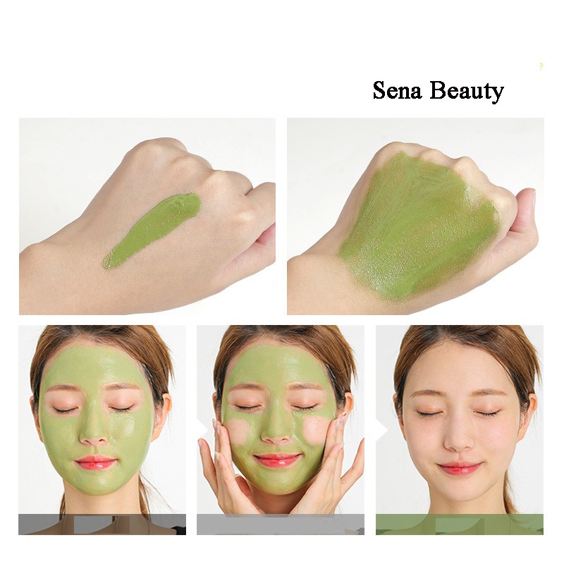 Mặt nạ bùn đất sét trà xanh giảm mụn làm sạch lỗ chân lông sáng da Fenyi 100g Senabeauty | BigBuy360 - bigbuy360.vn