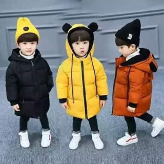 Áo phao dáng dài cho bé