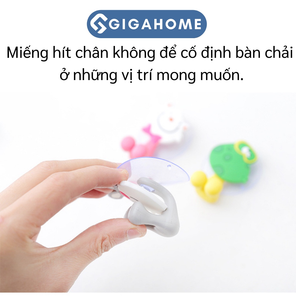 Móc Treo Bàn Chải Hình Cute Silicone GIGAHOME Hít Chân Không Rất Chắc Chắn 3590