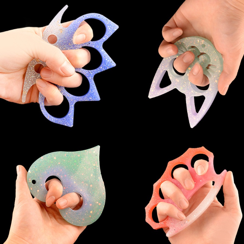 Khuôn Silicone Làm Móc Khóa Thủ Công Hình Dấu Chân Hổ Độc Đáo