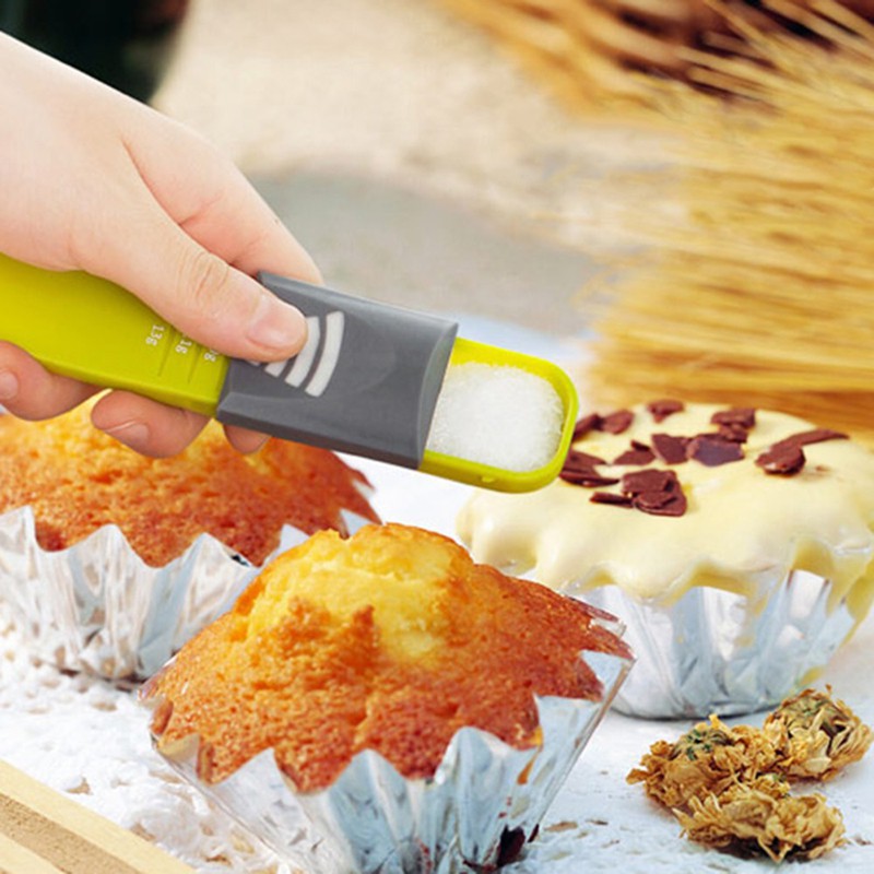 Muỗng đo lường Walfos hai đầu tám ngăn điều chỉnh được tiện lợi