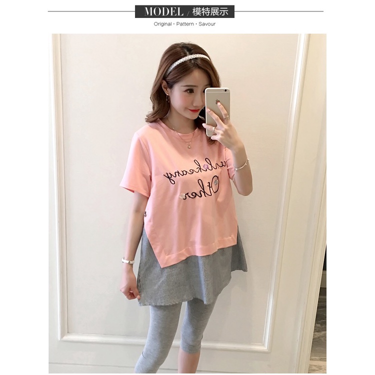 Áo phông bầu Unlikeany Other chất cotton thấm hút mồ hôi phối vạt sơ mi mặc được sau sinh BIGSIZE ĐỦ SIZE ĐẾN 100KG