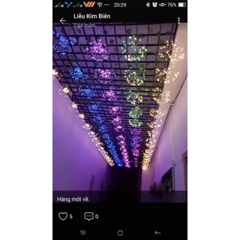 Đèn led hoa chùm 5 bóng