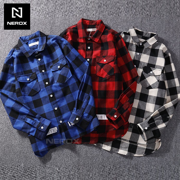 Áo khoác sơ mi caro NER - AKC - 309, áo sơ mi unisex – NEROX | BigBuy360 - bigbuy360.vn