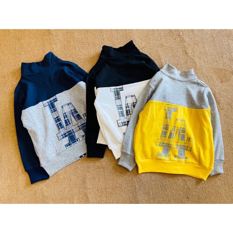 Bộ nỉ da cá MLB bé trai sz 4-14T