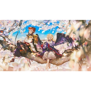 Poster A3 dán tường Anime, decal 30x42 trang trí có keo Onmyouji Wallpapers (1), nhận in theo yêu cầu