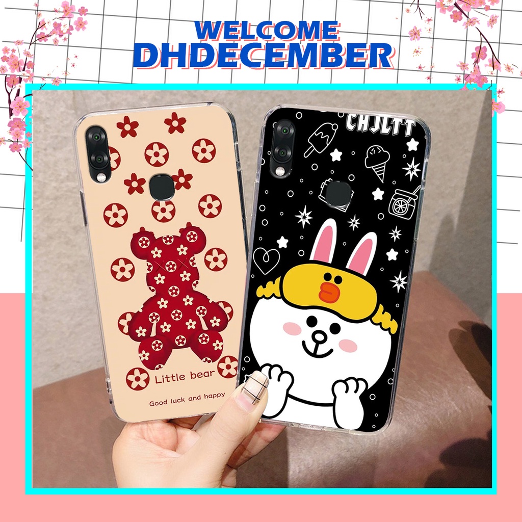 Ốp lưng Vsmart JOY 1 PLUS in hình gấu K@ws, gấu nâu, dor@emon RẺ- ĐẸP- BỀN