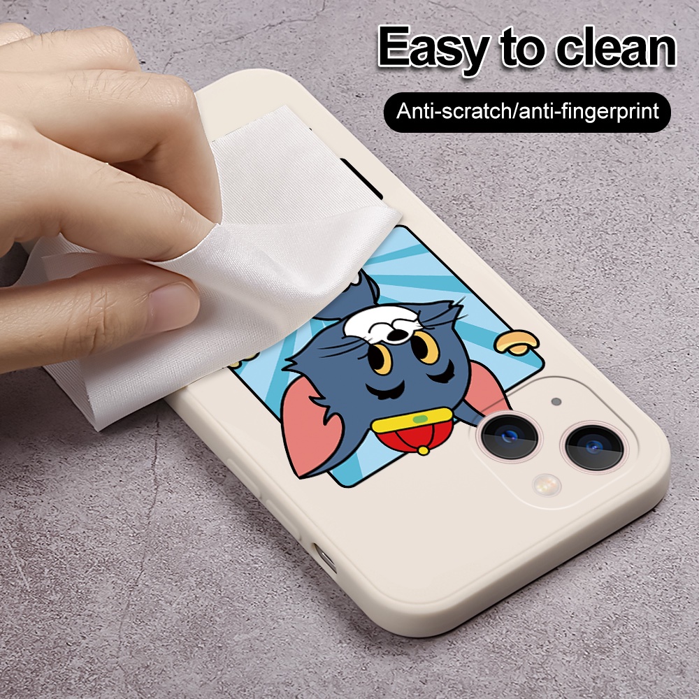 Ốp Điện Thoại Silicon Mềm Hình Chuột Dễ Thương Cho iPhone 14 Plus Pro Max 13 12 11 mini Pro Max XS XR X 7 8 SE 6 6S mini Pro