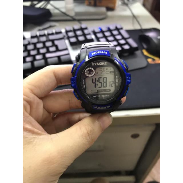Đồng hồ thể thao trẻ em Synoke 9001, đồng hồ dây cao su cao cấp [FULL 3 MÀU]