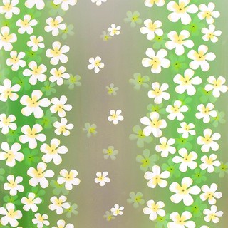 1m x 45cm Decal dán kính mờ - họa tiết hoa đinh hương xanh DLB04
