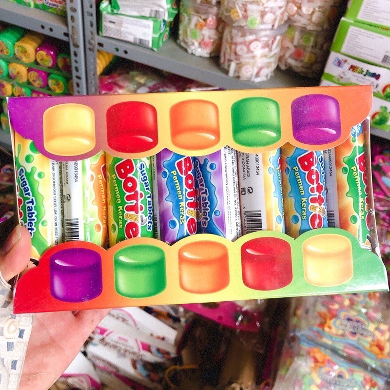 sỉ 24 lọ kẹo bi hoa quả